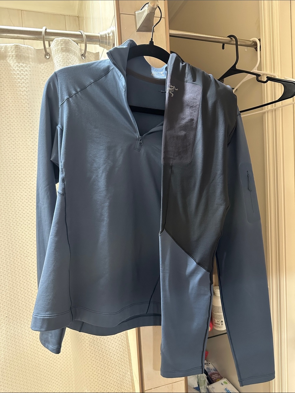 Arcteryx Light Blue Women's Quarter-Zip Jacket with Matching Leggings